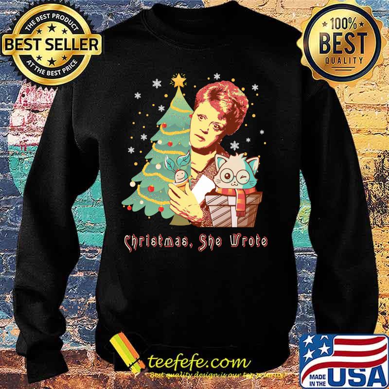 Christmas she wrote cat s Sweater Christmas she wrote cat s Sweater