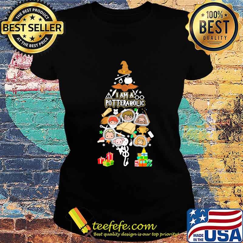 Christmas tree i am a potter aholic s Ladies tee Christmas tree i am a potter aholic s Ladies tee