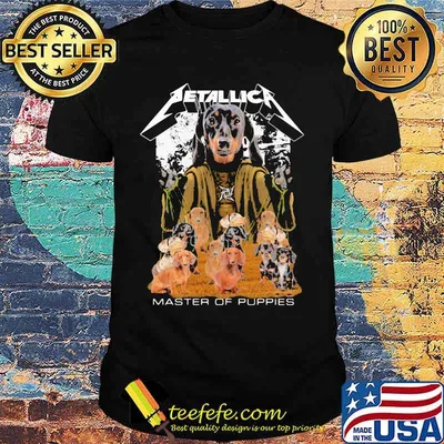 Dachshund metallica master of puppies shirt