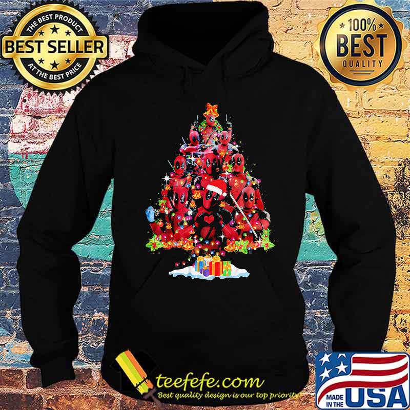 Deadpool cartoon merry christmas tree s Hoodie Deadpool cartoon merry christmas tree s Hoodie