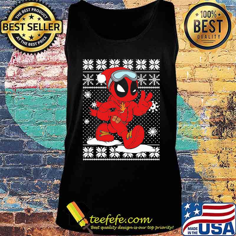 Deadpool cartoon ugly christmas s Tank top Deadpool cartoon ugly christmas s Tank top