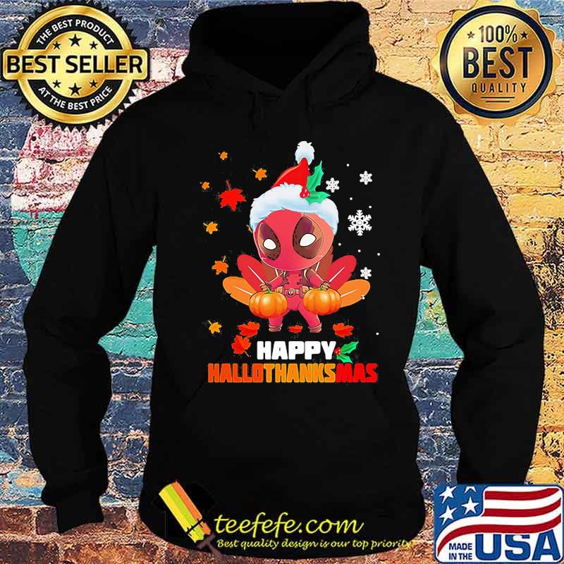 Deadpool happy hallothanksmas halloween thanksgiving christmas s Hoodie Deadpool happy hallothanksmas halloween thanksgiving christmas s Hoodie