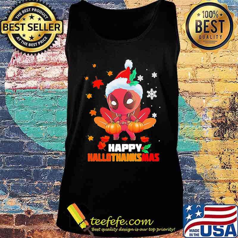 Deadpool happy hallothanksmas halloween thanksgiving christmas s Tank top Deadpool happy hallothanksmas halloween thanksgiving christmas s Tank top