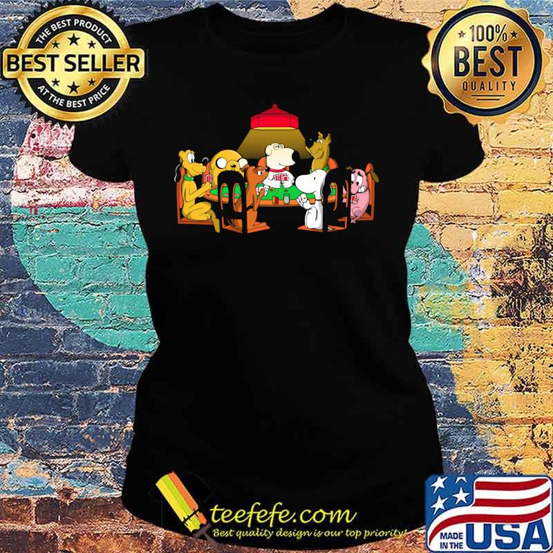 Disney dogs playing cards s Ladies tee Disney dogs playing cards s Ladies tee
