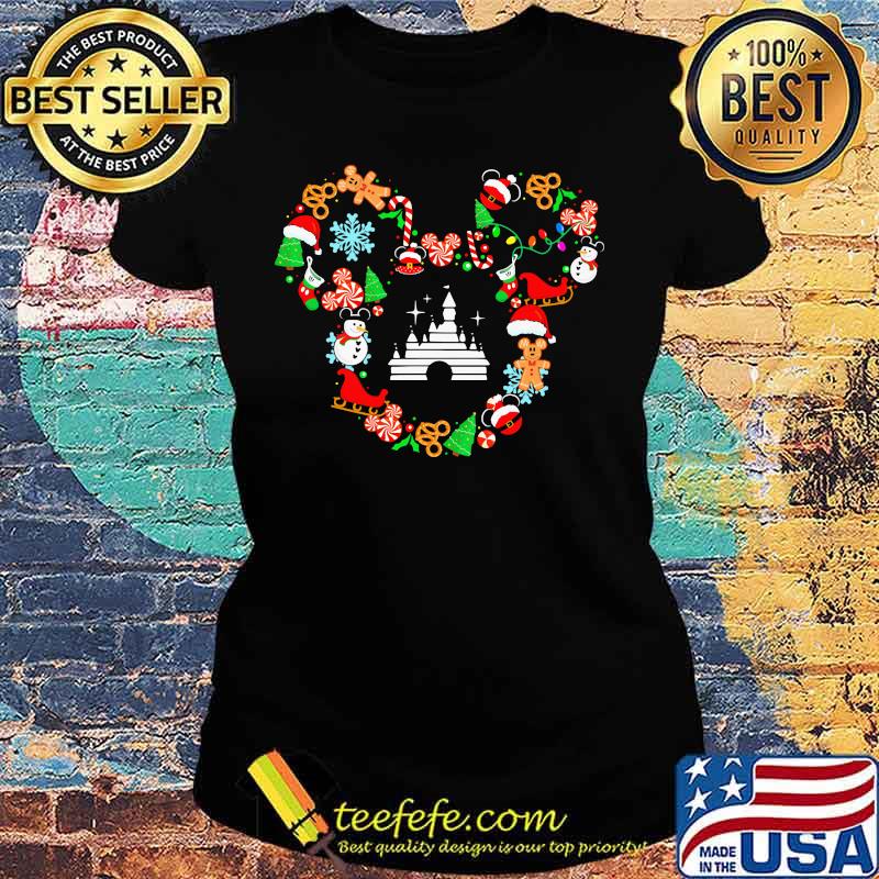 Disney mickey mouse happy christmas s Ladies tee Disney mickey mouse happy christmas s Ladies tee