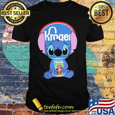 Disney stitch kroger logo shirt