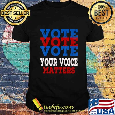 Distressed Vote Gift Vintage Your Voice Matter Election 2020 T-Shirt