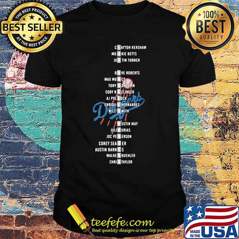 Dodgers world series champions 2020 baseball shirt