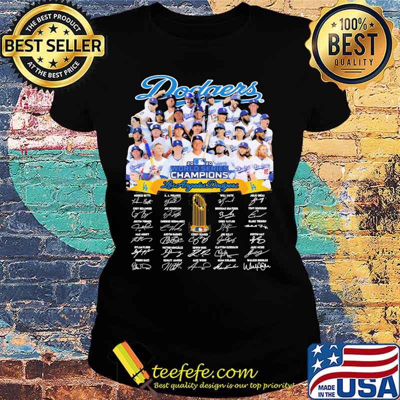 Dodgers world series champions los angeles signature s Ladies tee Dodgers world series champions los angeles signature s Ladies tee