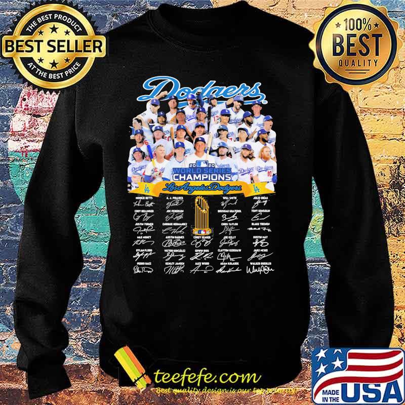 Dodgers world series champions los angeles signature s Sweater Dodgers world series champions los angeles signature s Sweater