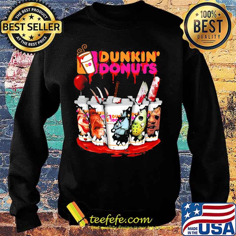 Dunkin Donuts Horror character Halloween michael myers IT s Sweater Dunkin Donuts Horror character Halloween michael myers IT s Sweater