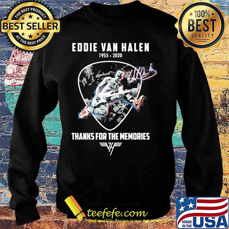 Eddie van halen 1955 2020 thank for the memories signature s Sweater Eddie van halen 1955 2020 thank for the memories signature s Sweater