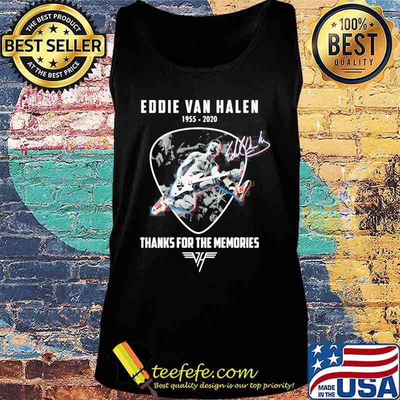 Eddie van halen 1955 2020 thank for the memories signature s Tank top Eddie van halen 1955 2020 thank for the memories signature s Tank top