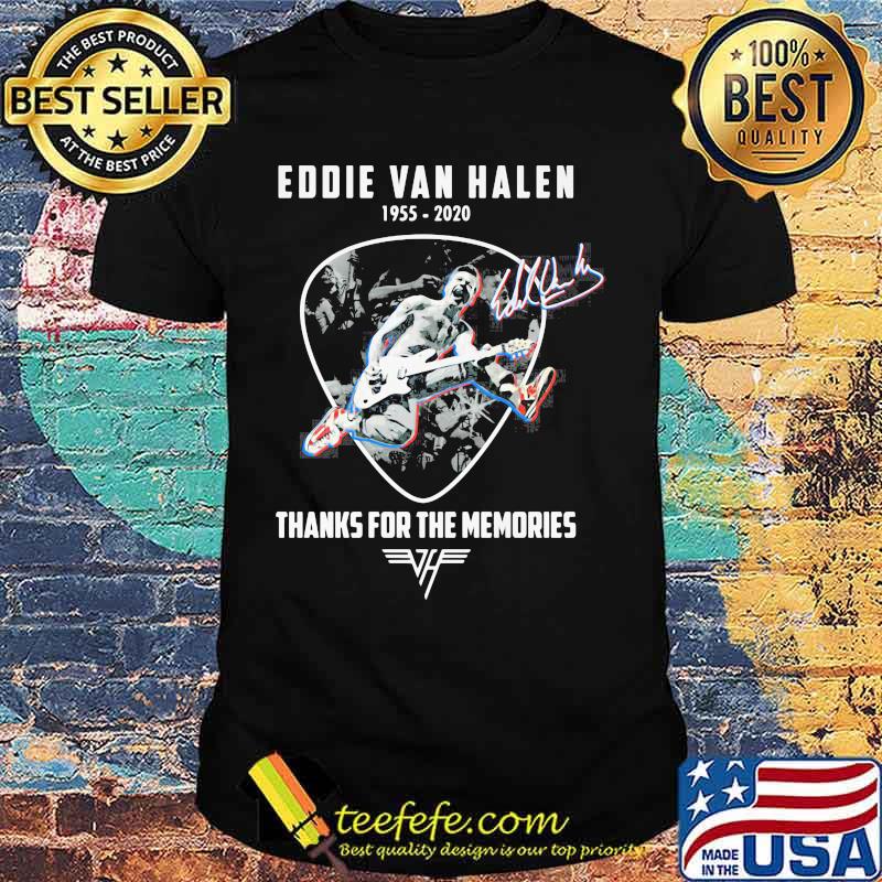 Eddie van halen 1955 2020 thank for the memories signature shirt