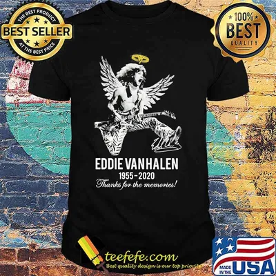 Eddie van halen king 1955 2020 thank for the memories signature shirt