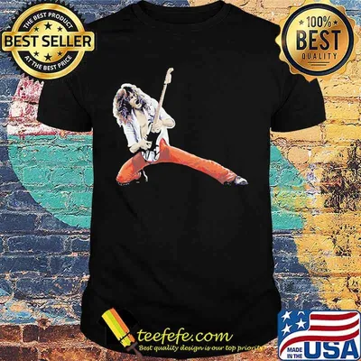 Eddie van halen playing guitar art shirt