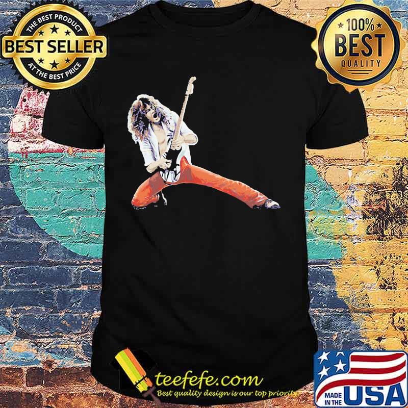 Eddie van halen playing guitar art shirt
