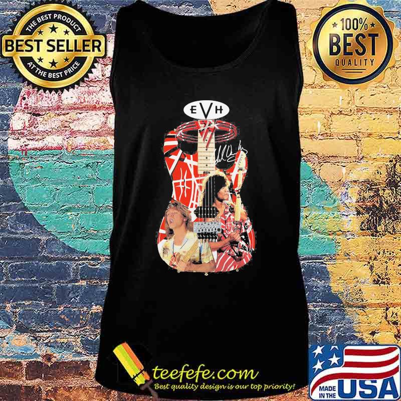Eddie van halen playing guitar signature vintage s Tank top Eddie van halen playing guitar signature vintage s Tank top