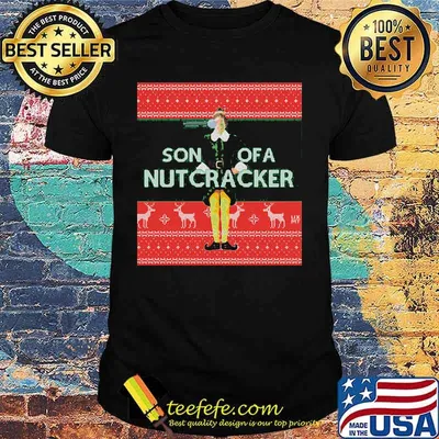 Elf son of a nutcracker ugly christmas shirt
