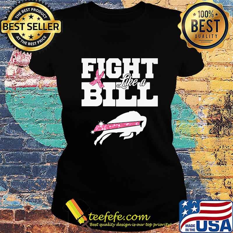 Fight like a buffalo bill breast cancer awareness s Ladies tee Fight like a buffalo bill breast cancer awareness s Ladies tee