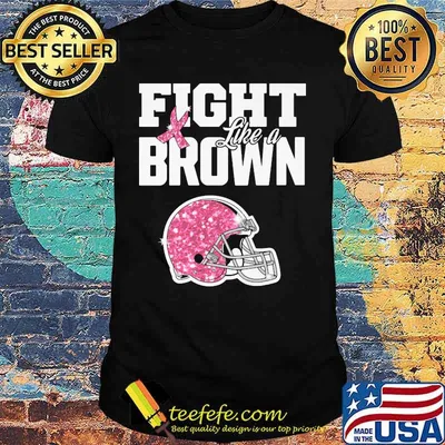 Fight like a cleveland brown breast cancer awareness shirt