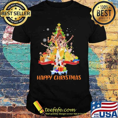 Freddie mercury happy christmas tree shirt