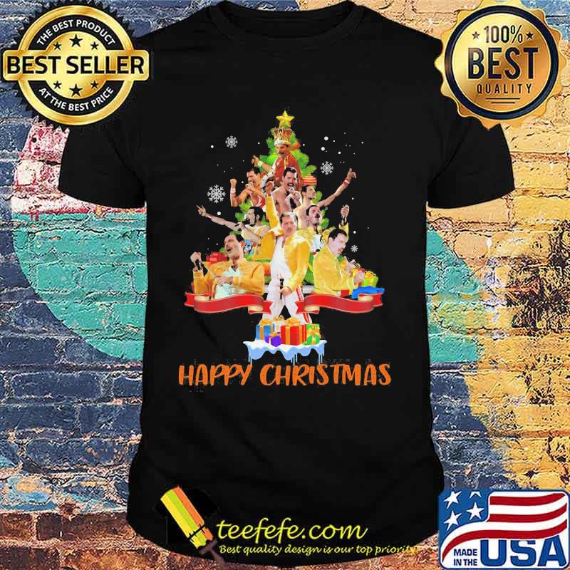 Freddie mercury happy christmas tree shirt