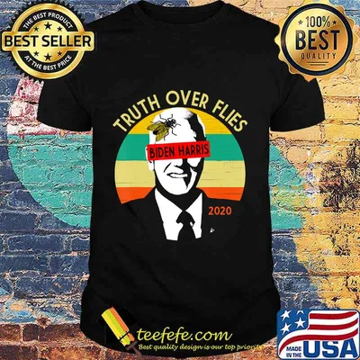 Funny Truth Over Flies Biden Pence VP Debate Fly Vote Gift T-Shirt