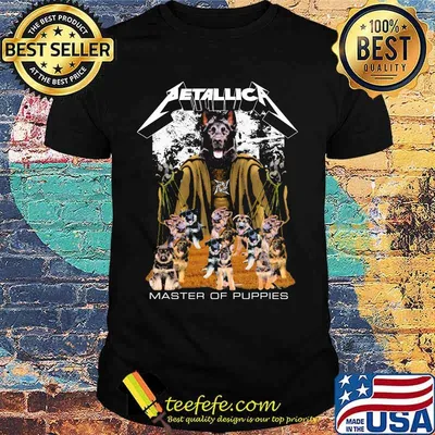 German shepherd metallica master of puppies shirt