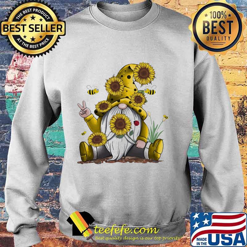 Gnomes sunflowers and bee s Sweater Gnomes sunflowers and bee s Sweater