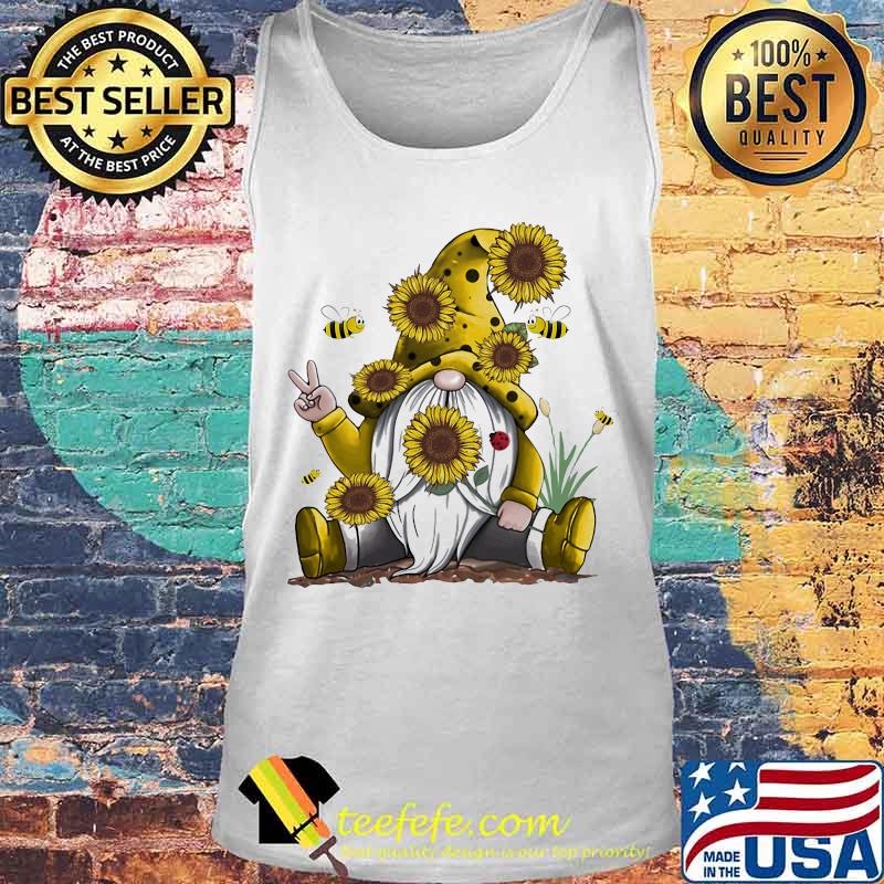 Gnomes sunflowers and bee s Tank top Gnomes sunflowers and bee s Tank top