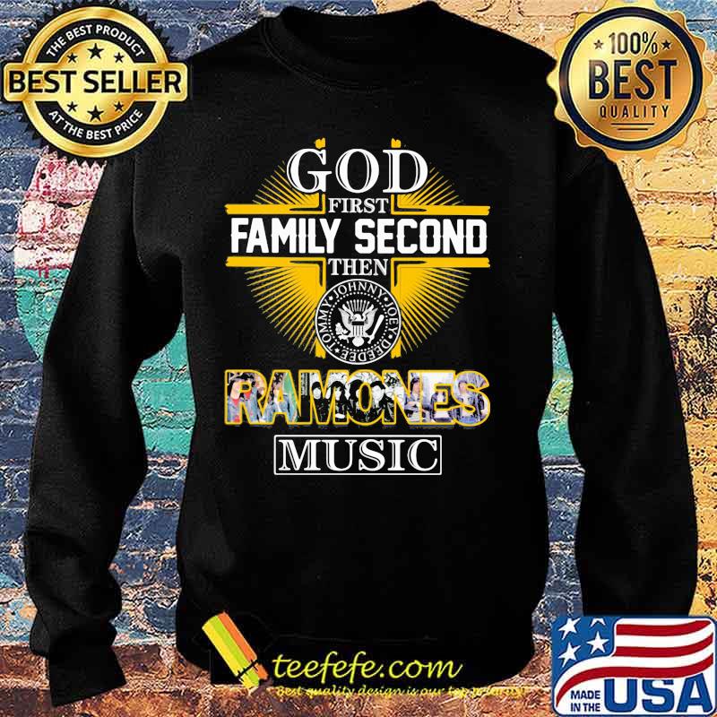 God first family second then ramones music s Sweater God first family second then ramones music s Sweater