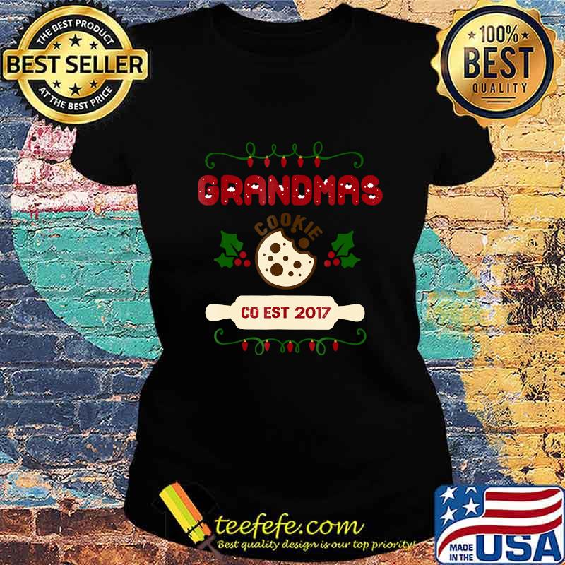 Grandmas christmas cookie cutter co 2017 rolling pin s Ladies tee Grandmas christmas cookie cutter co 2017 rolling pin s Ladies tee