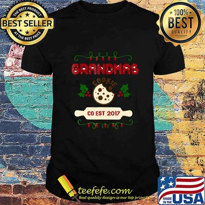 Grandmas christmas cookie cutter co 2017 rolling pin shirt