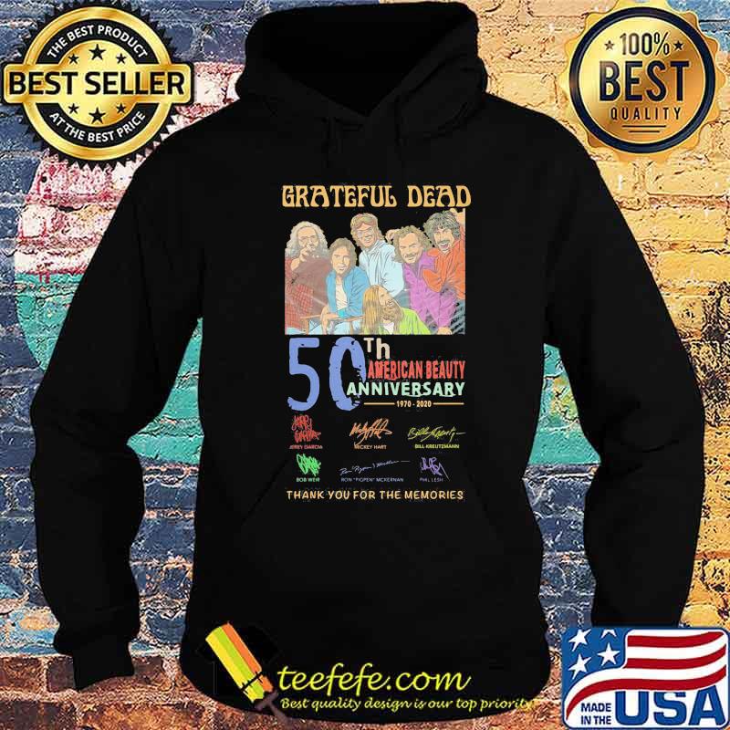 Grateful dead 55th american beauty anniversary 1965 2020 thank for the memories signatures s Hoodie Grateful dead 55th american beauty anniversary 1965 2020 thank for the memories signatures s Hoodie