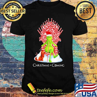 Grinch and his dog christmas is coming shirt