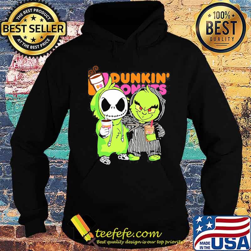 Grinch and jack skellington drink dunkin donuts s Hoodie Grinch and jack skellington drink dunkin donuts s Hoodie