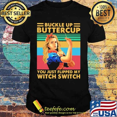 Halloween hermione granger buckle up buttercup you just flipped my witch switch sunset vintage retro shirt