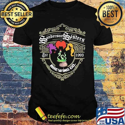 Halloween hocus pocus sanderson sisters est 1993 brewing co shirt