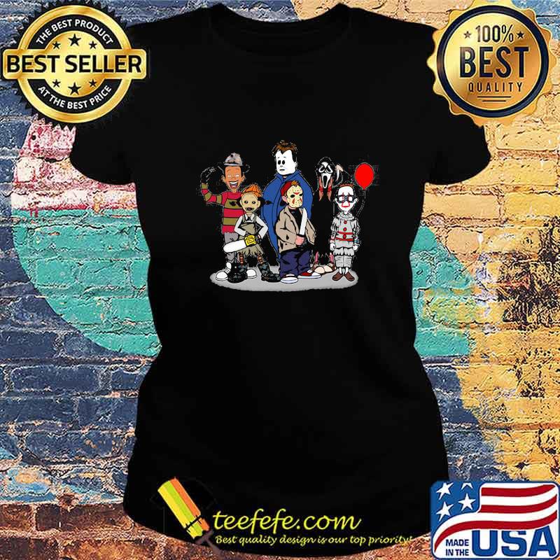 Halloween horror characters cartoon children s Ladies tee Halloween horror characters cartoon children s Ladies tee