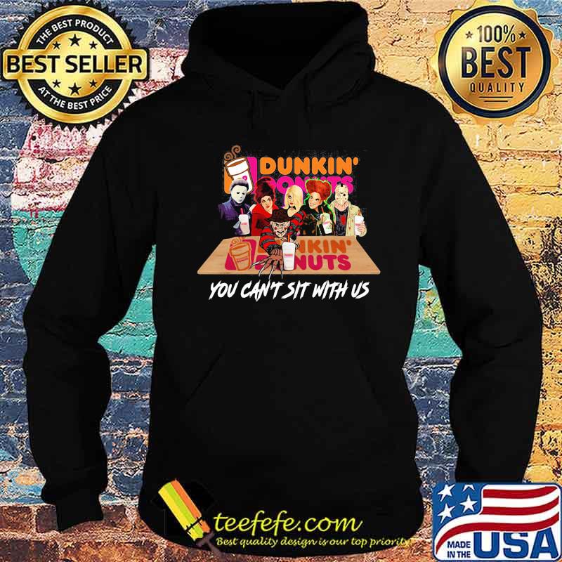 Halloween horror characters drink dunkin donuts you can't sit with us s Hoodie Halloween horror characters drink dunkin donuts you can't sit with us s Hoodie