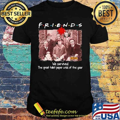 Halloween horror characters friends we survived the great toilet paper crisis of the year shirt