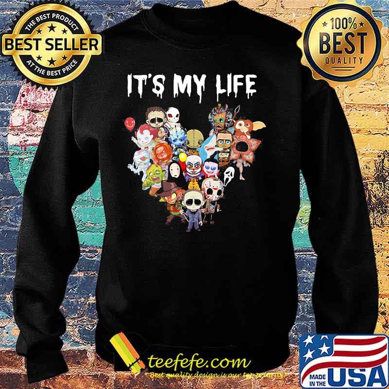 Halloween horror characters it's my life heart s Sweater Halloween horror characters it's my life heart s Sweater