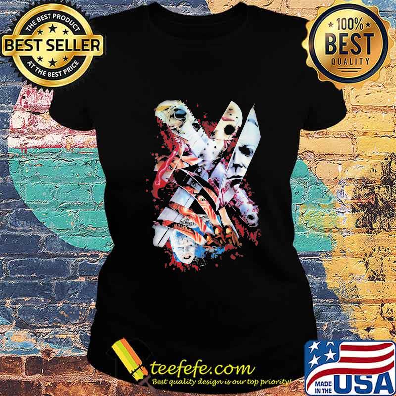 Halloween horror characters knife s Ladies tee Halloween horror characters knife s Ladies tee