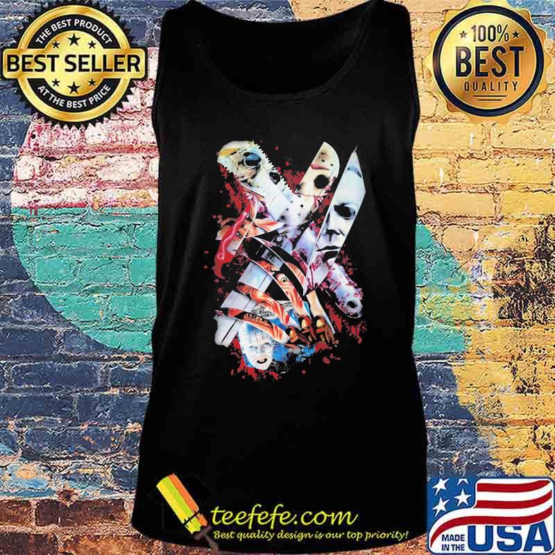 Halloween horror characters knife s Tank top Halloween horror characters knife s Tank top