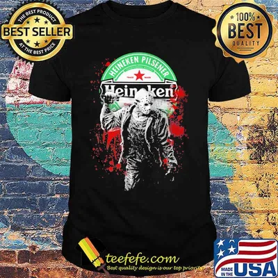 Halloween jason voorhees heineken pilsener shirt