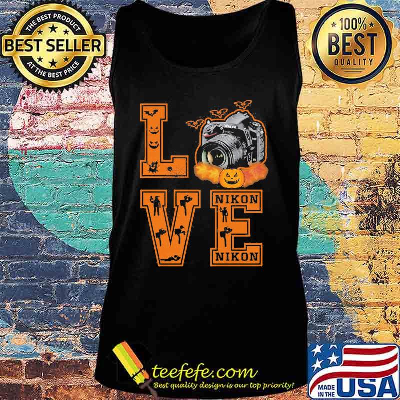 Halloween love camera nikon pumpkin s Tank top Halloween love camera nikon pumpkin s Tank top