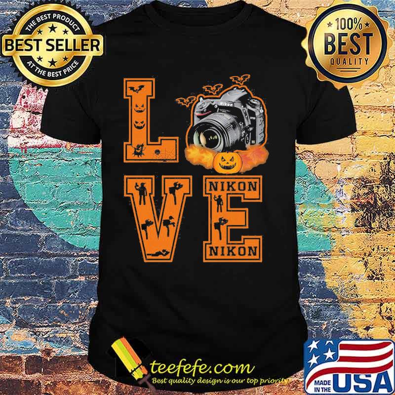 Halloween love camera nikon pumpkin shirt Halloween love camera nikon pumpkin shirt