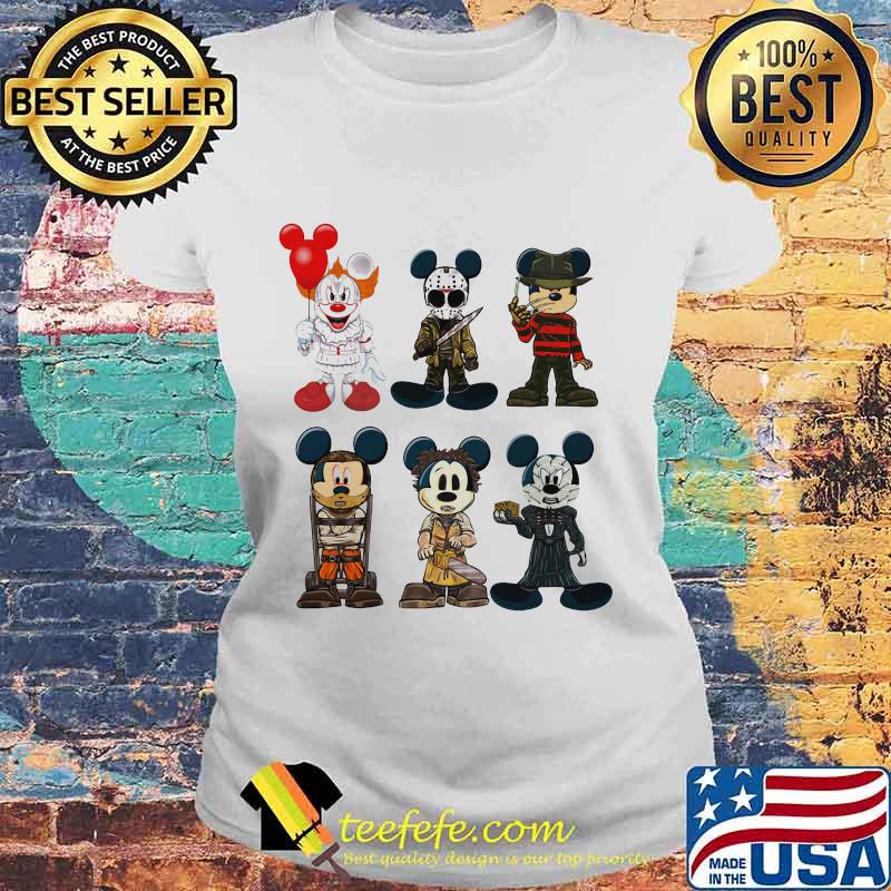 Halloween mickey mouse horror characters s Laides tee Halloween mickey mouse horror characters s Laides tee