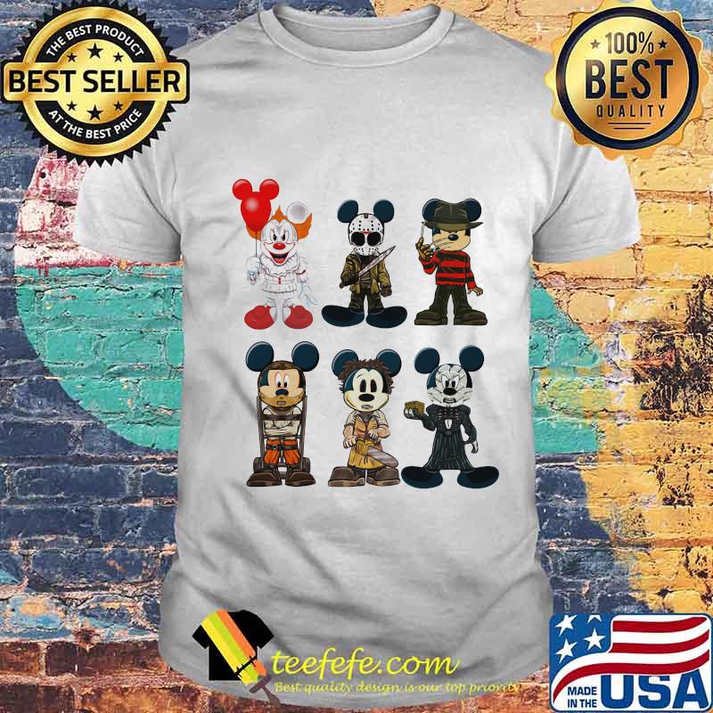 Halloween mickey mouse horror characters shirt Halloween mickey mouse horror characters shirt